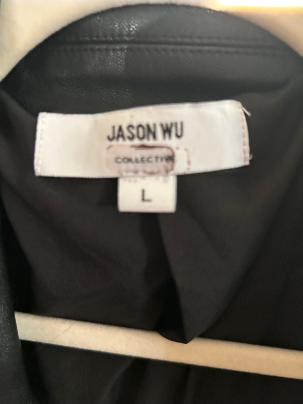 Jason wu faux leather jacket L $495 - Picture 7 of 7